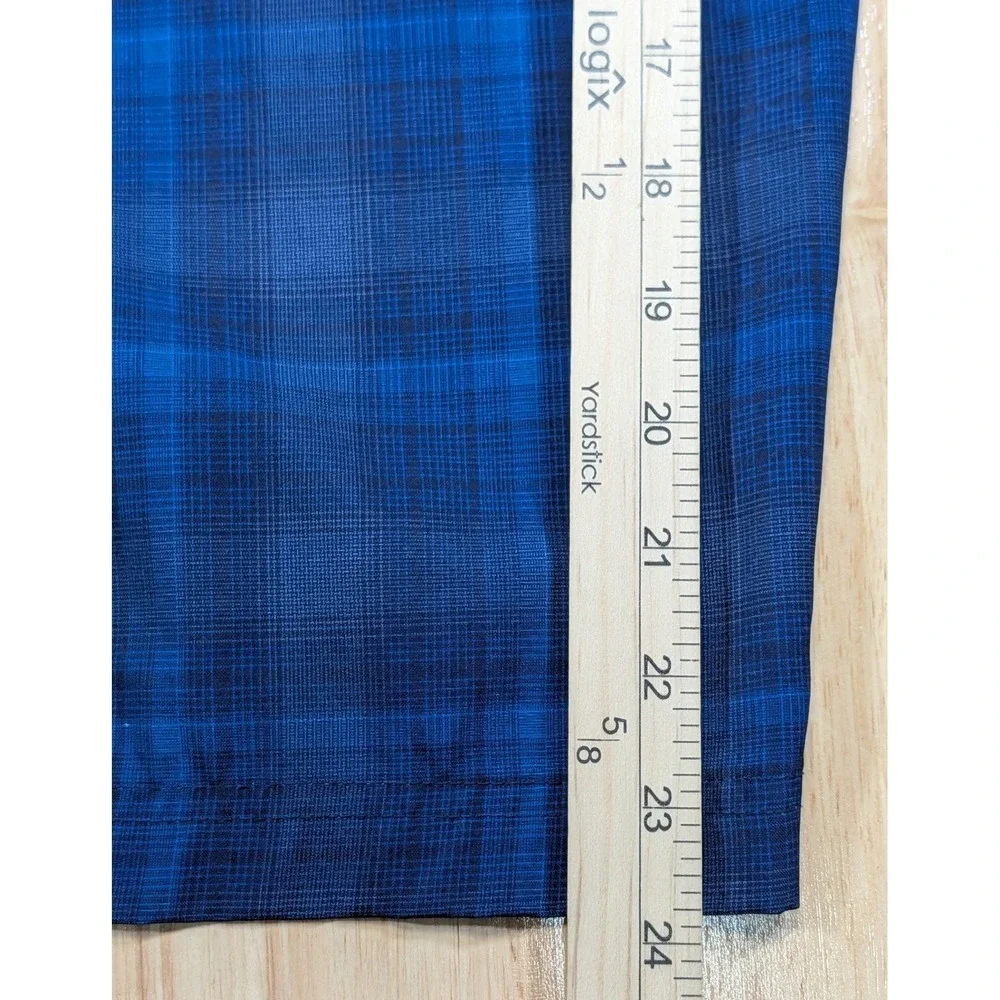 Ben Hogan Mens Golf Shorts Size 42 Blue Plaid Textured Lot of 2 Stretch